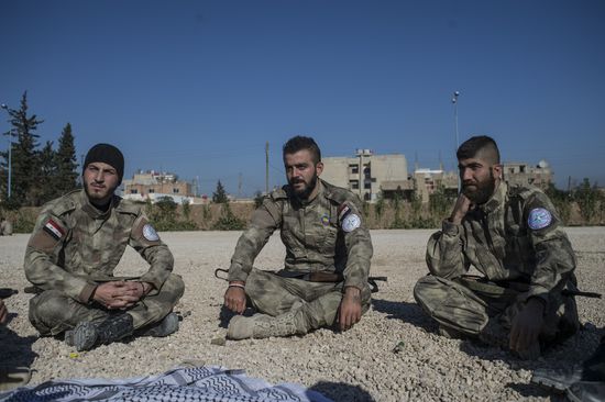 Assyrian 'Sotoro' self-defense forces in Al-Qamishli city