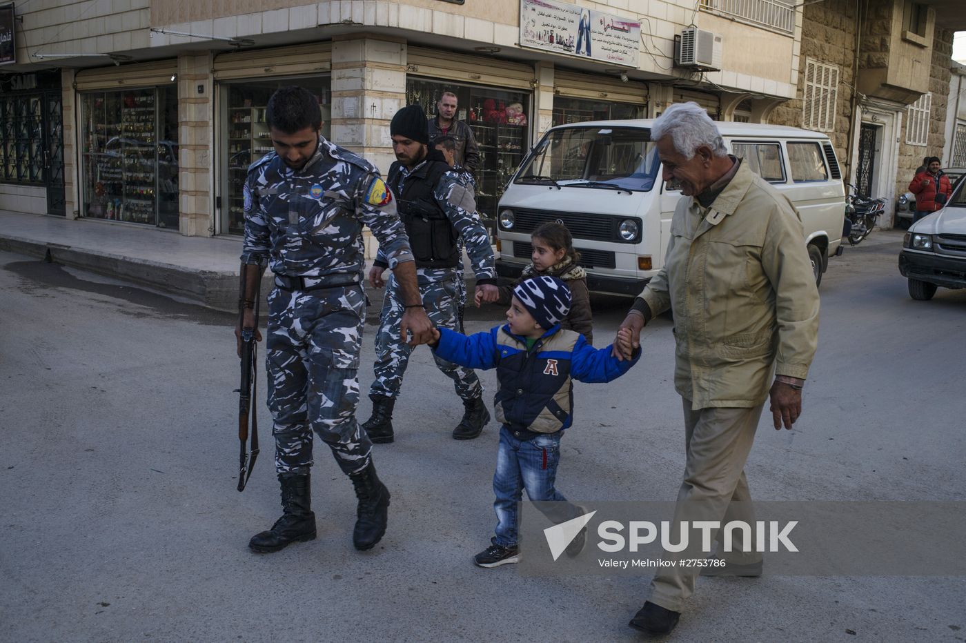 Assyrian 'Sotoro' self-defense forces in Al-Qamishli city