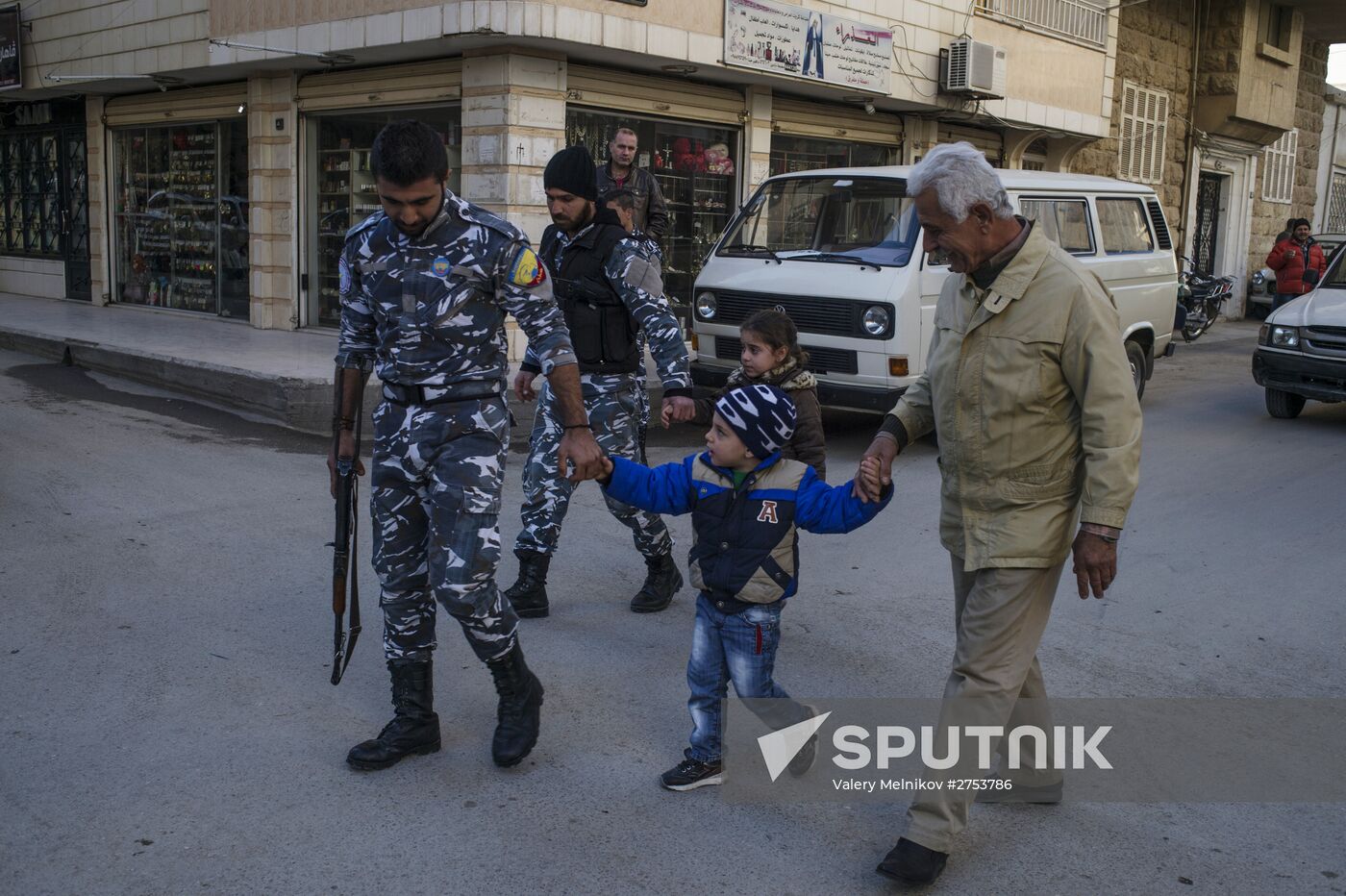 Assyrian 'Sotoro' self-defense forces in Al-Qamishli city