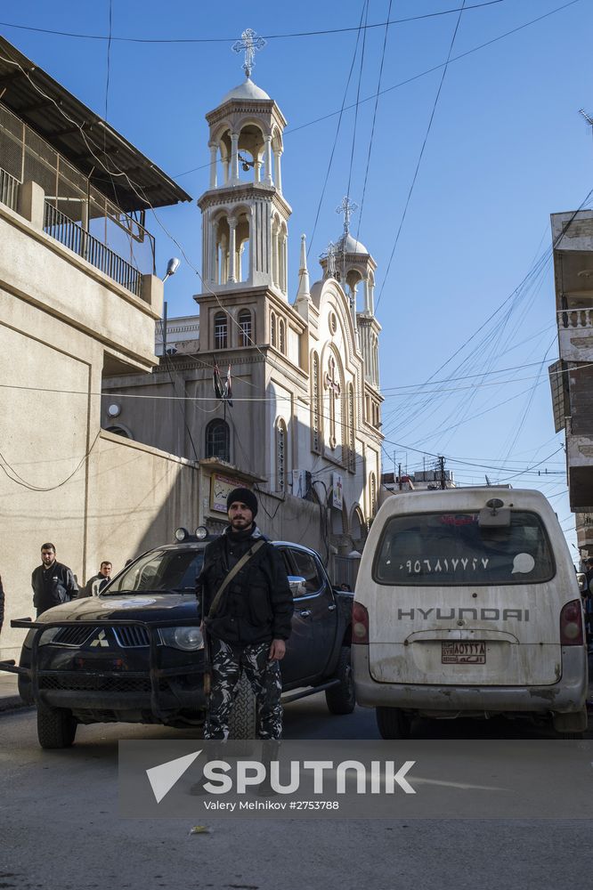 Assyrian 'Sotoro' self-defense forces in Al-Qamishli city