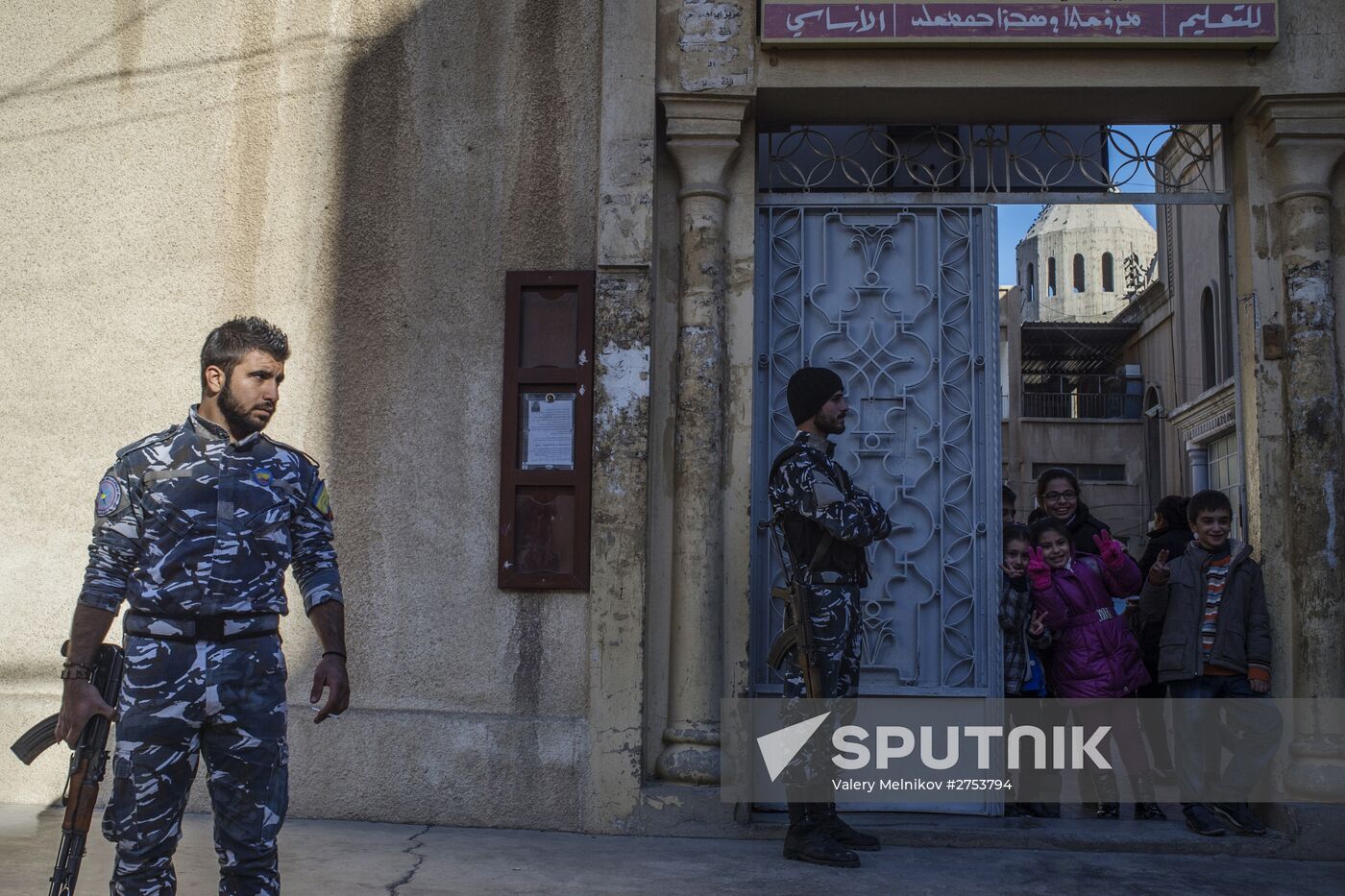Assyrian 'Sotoro' self-defense forces in Al-Qamishli city