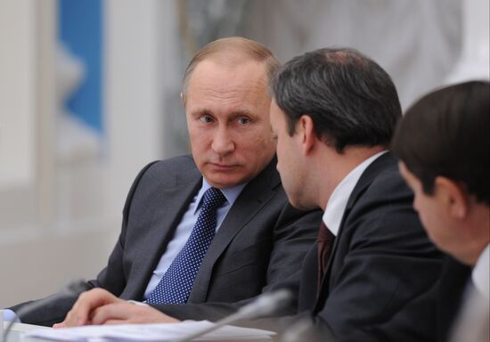 President Vladimir Putin holds meeting of Council on Physical Fitness and Sports and Russia-2018 Organizing Committee