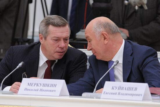 President Vladimir Putin holds meeting of Presidential Council for Physical Fitness and Sports and Russia-2018 Organizing Committee
