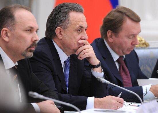 President Vladimir Putin holds meeting of Presidential Council for Physical Fitness and Sports and Russia-2018 Organizing Committee
