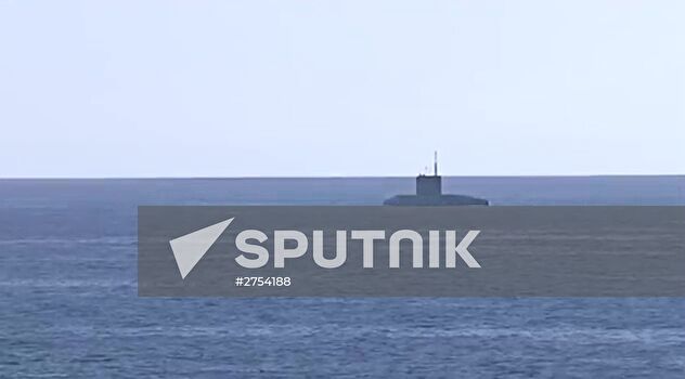 Rostov-on-Don submarine launches 3M-54 Kalibr (Klub) anti-ship missiles