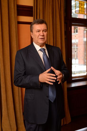 Former Ukrainian President Viktor Yanukovich interviewed by RIA Novosti
