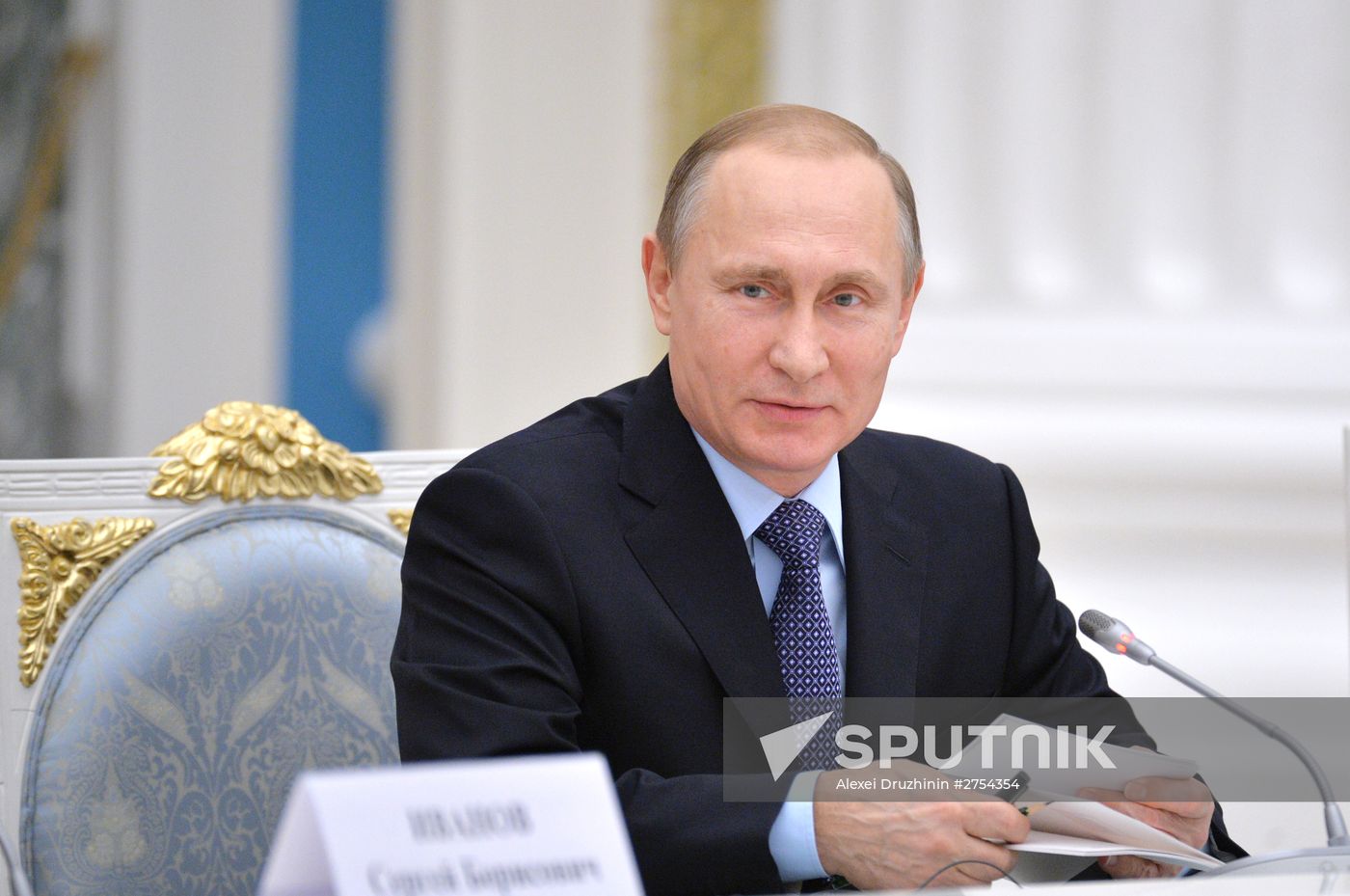 President Vladimir Putin chairs a meeting of the Mariinsky Theatre Board of Trustees