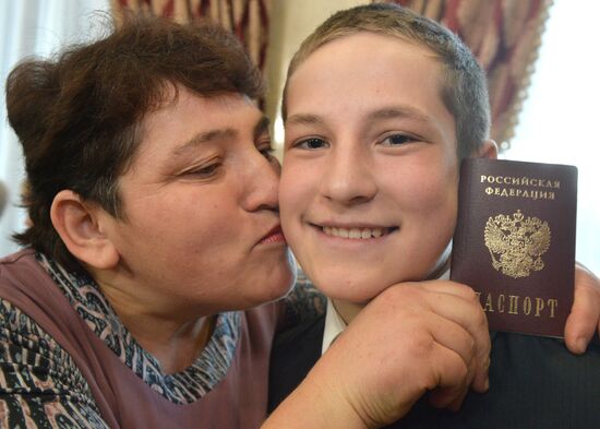 Passport issuance ceremony in Kazan