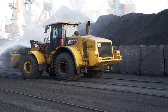 Coal from South Africa unloaded at Odessa port