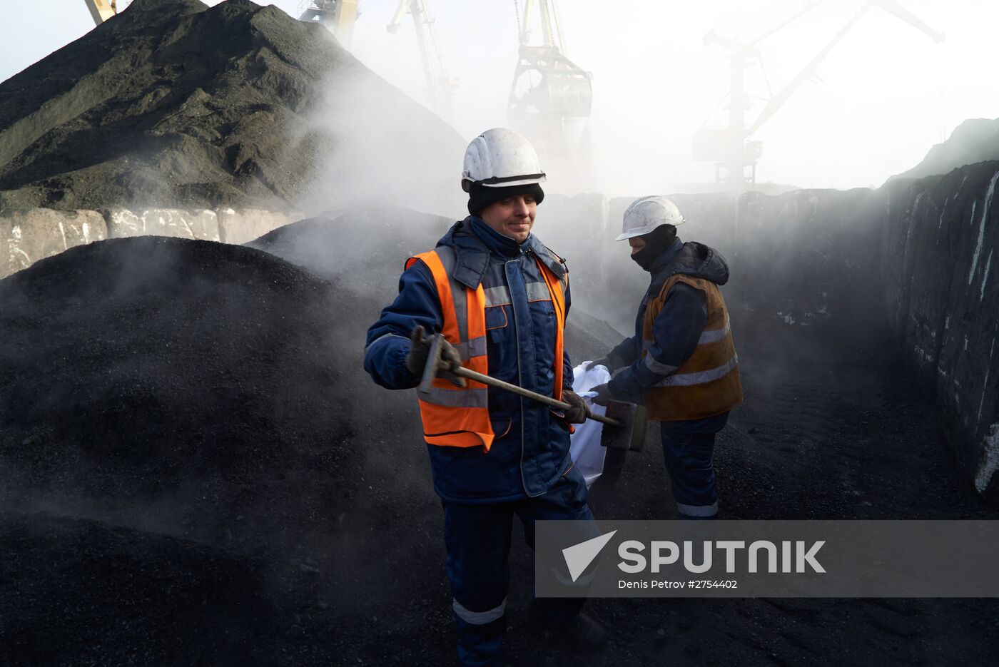 Coal from South Africa unloaded at Odessa port