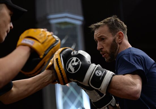 Boxing. Training by Enzo Maccarinelli and Roy Jones Jr.