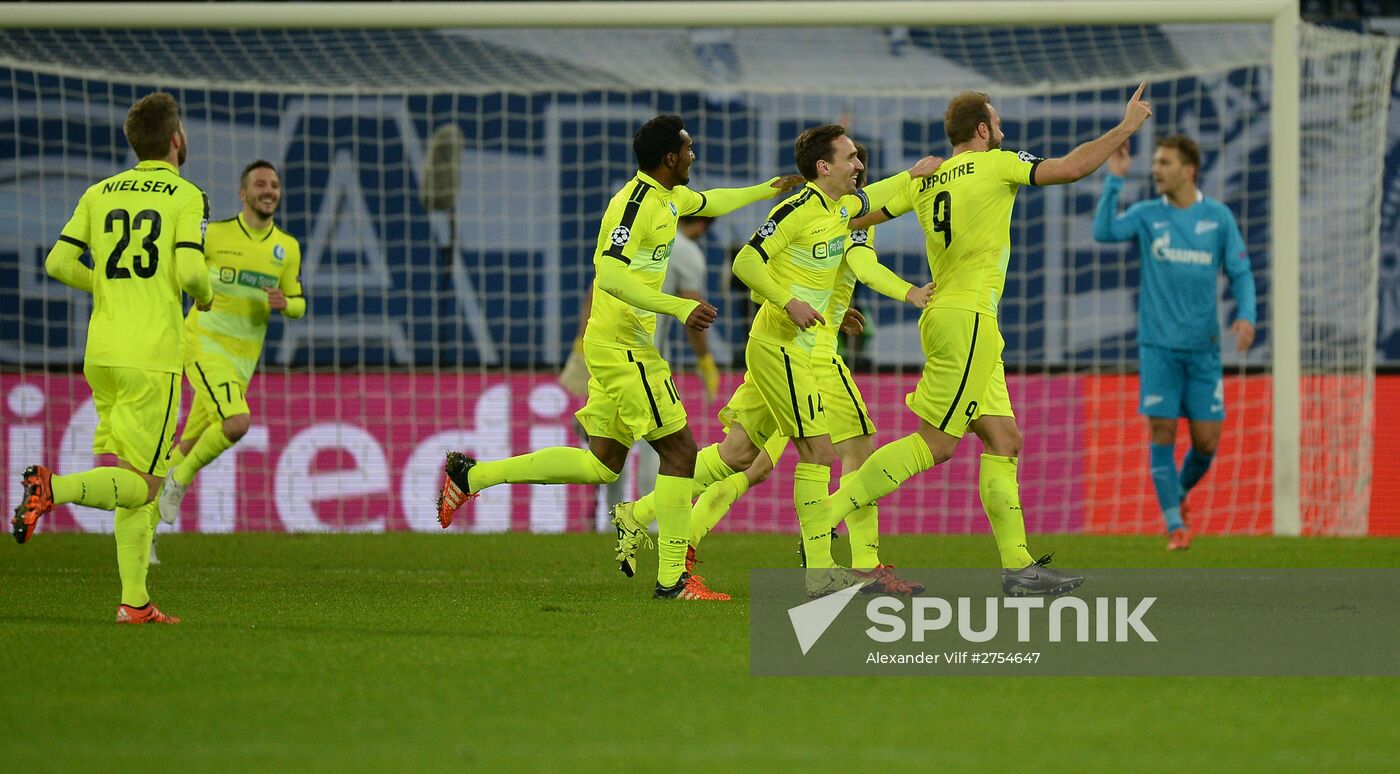 Football. Champions League. Gent vs. Zenit