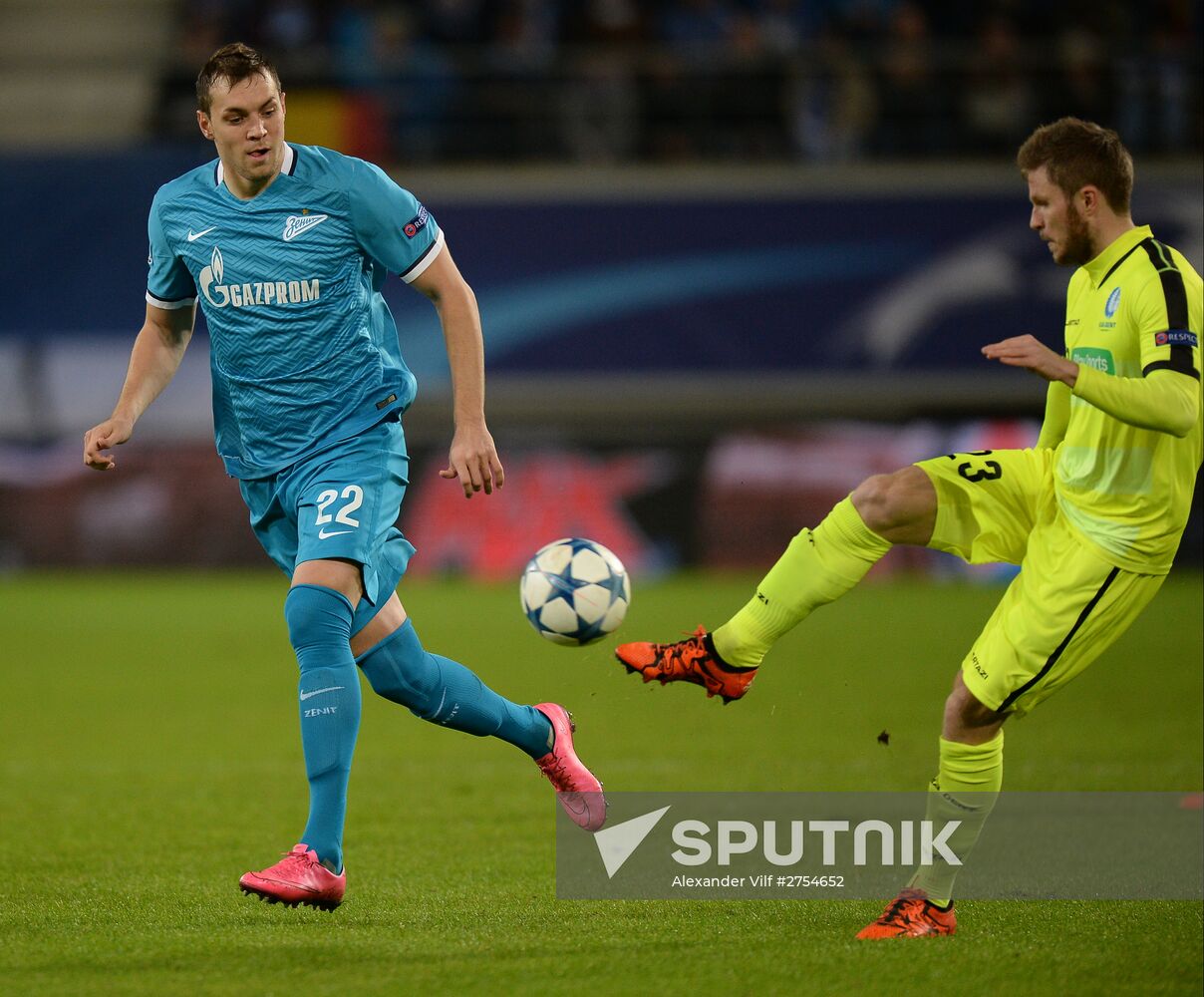 Football. Champions League. Gent vs. Zenit