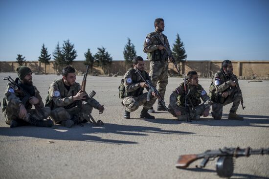 Assyrian "Sotoro" self-defense forces in al-Qamishli