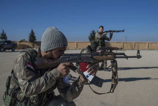 Assyrian "Sotoro" self-defense forces in al-Qamishli