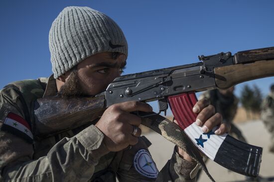 Assyrian "Sotoro" self-defense forces in al-Qamishli