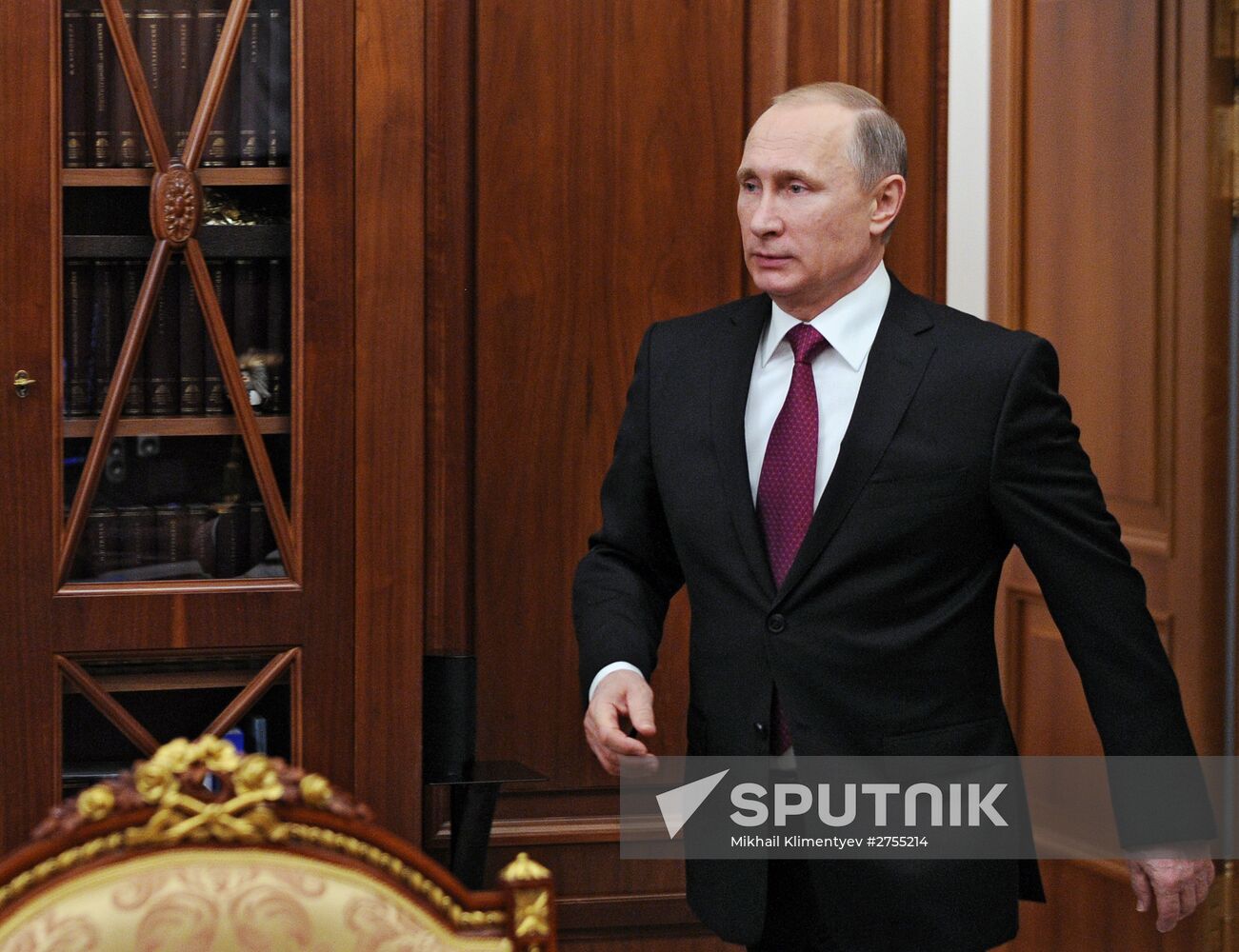 President Vladimir Putin meets with human rights ombudsperson Ella Pamfilova