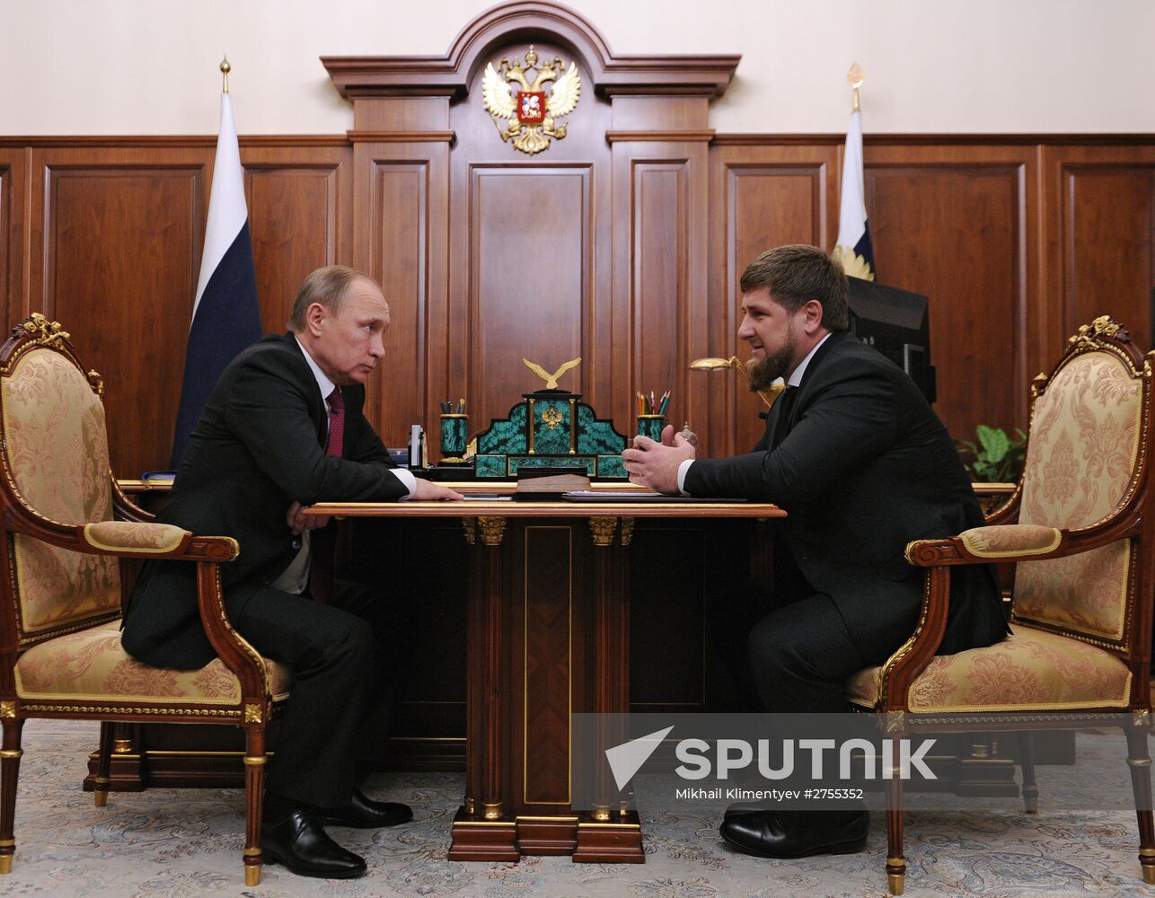 Vladimir Putin meets with head of Chechen Republic Ramzan Kadyrov