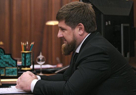 Vladimir Putin has met with head of Chechen Republic Ramzan Kadyrov