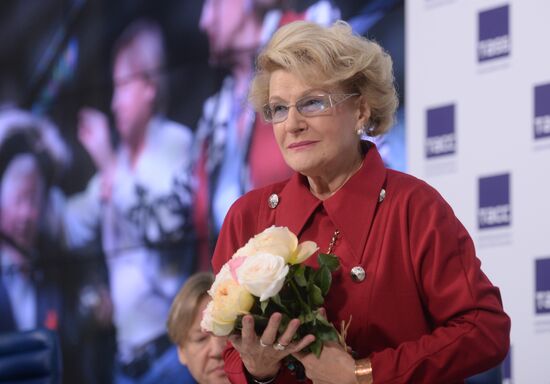 News conference on "Naval cadets-1787" project start and film director Druzhinina's 80th anniversary