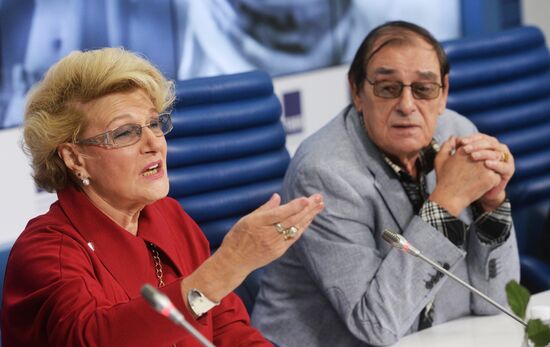 News conference on "Naval cadets-1787" project start and film director Druzhinina's 80th anniversary