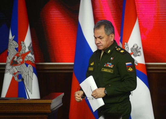 President Putin attends expanded meeting of Defense Ministry Board