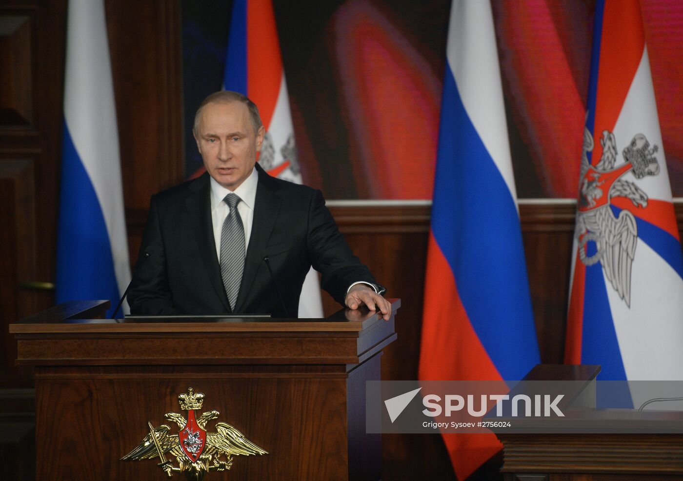 President Vladimir Putin attends expanded meeting of Defence Ministry Board