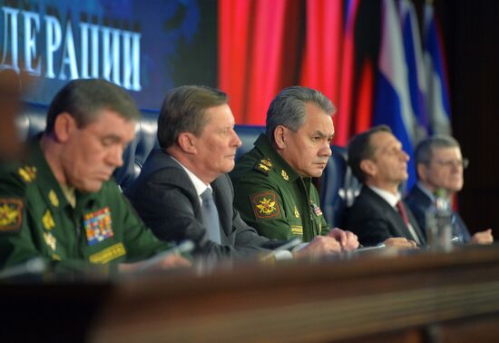 President Putin attends expanded meeting of Defense Ministry Board
