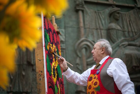 Master class by president of Russian Academy of Arts Zurab Tsereteli