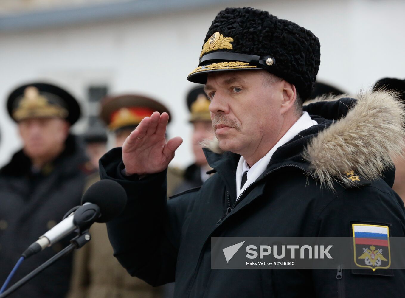 Flags raised at Russian Navy's new ships Zelyony Dol and Serpukhov