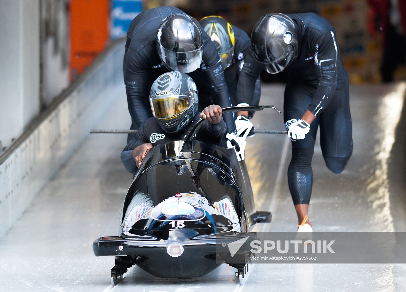 Bobsleigh World Cup. 3rd stage. Four man