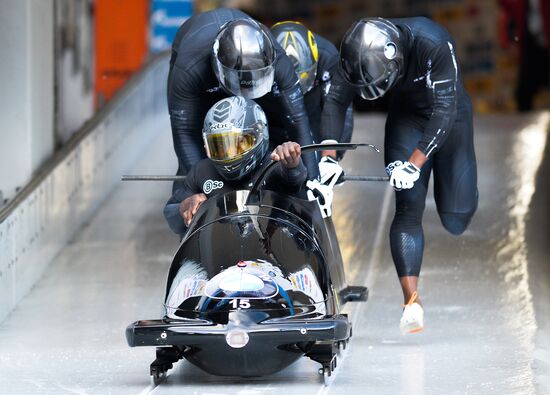Bobsleigh World Cup. 3rd stage. Four man