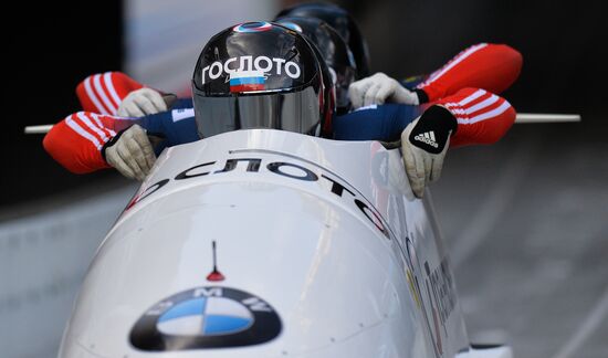 Bobsleigh World Cup. 3rd stage. Four man