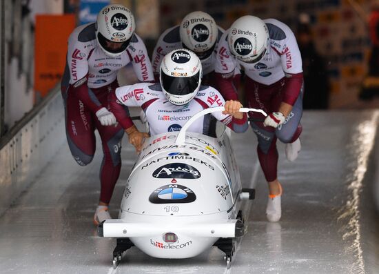 Bobsleigh World Cup. 3rd stage. Four man