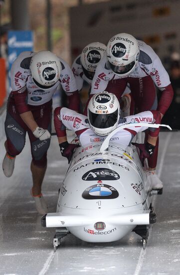 Bobsleigh World Cup. 3rd stage. Four man