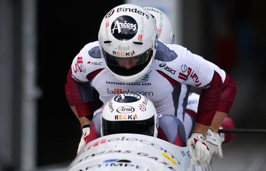 Bobsleigh World Cup. 3rd stage. Four man