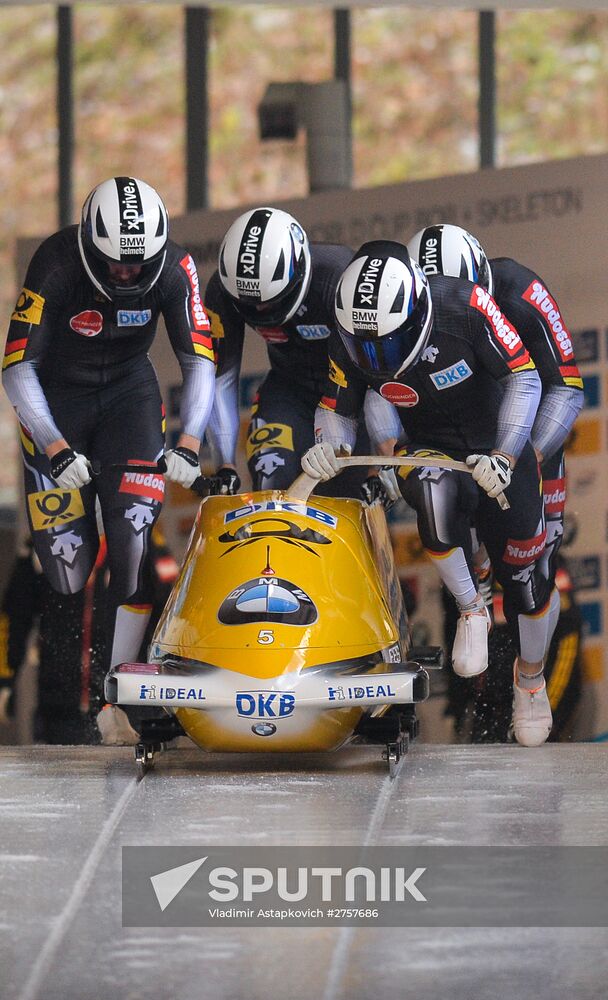 Bobsleigh World Cup. 3rd stage. Four man