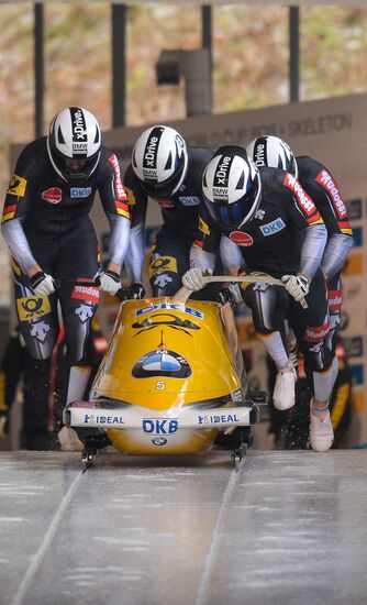 Bobsleigh World Cup. 3rd stage. Four man