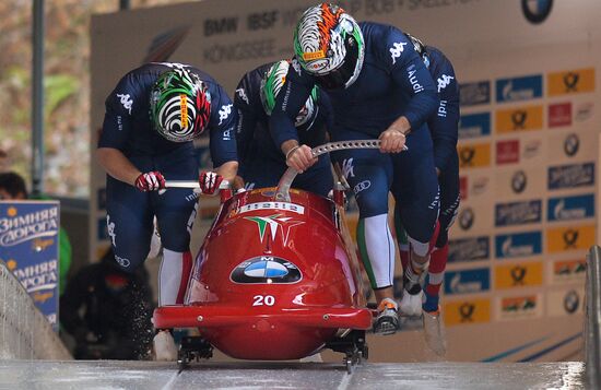 Bobsleigh World Cup. 3rd stage. Four man