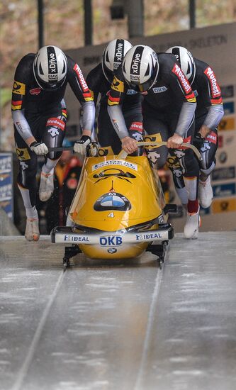 Bobsleigh World Cup. 3rd stage. Four man