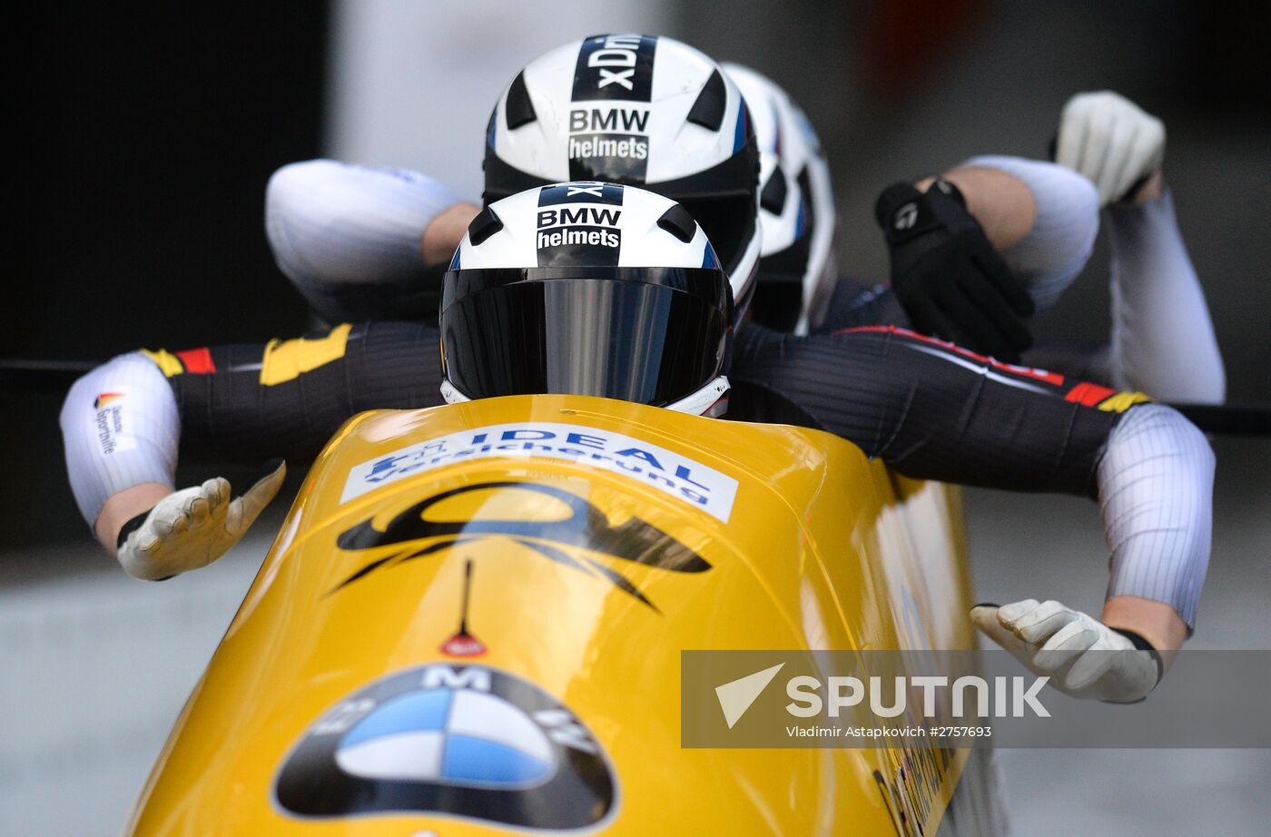 Bobsleigh World Cup. 3rd stage. Four man