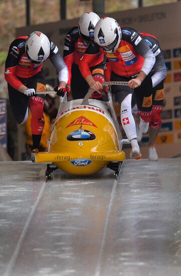 Bobsleigh World Cup. 3rd stage. Four man