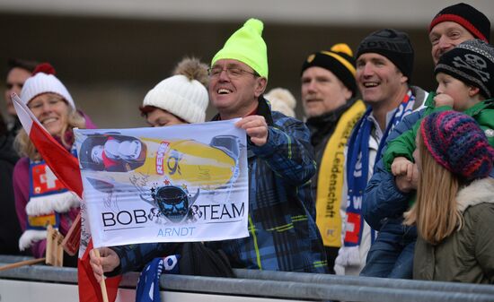 Bobsleigh World Cup. 3rd stage. Four man