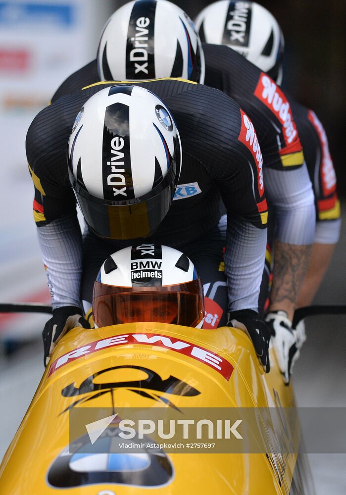 Bobsleigh World Cup. 3rd stage. Four man