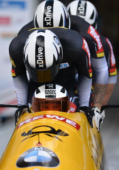Bobsleigh World Cup. 3rd stage. Four man