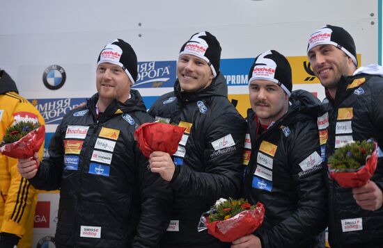 Bobsleigh World Cup. 3rd stage. Four man