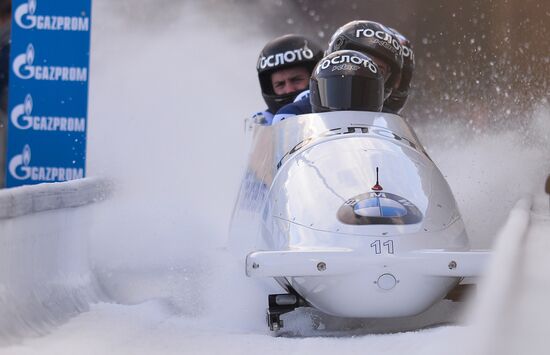 Bobsleigh World Cup. 3rd stage. Four man
