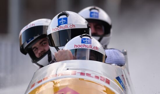Bobsleigh World Cup. 3rd stage. Four man