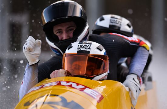 Bobsleigh World Cup. 3rd stage. Four man