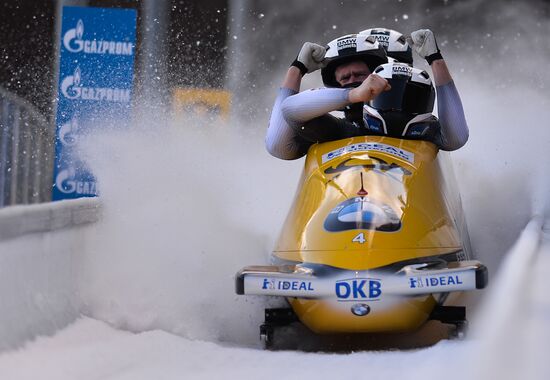 Bobsleigh World Cup. 3rd stage. Four man